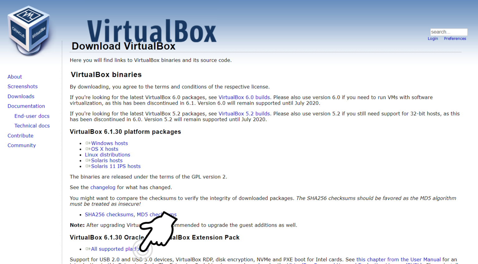 VirtualBox拡張機能のインストール手順【Extension Pack】 おとといからきたいも